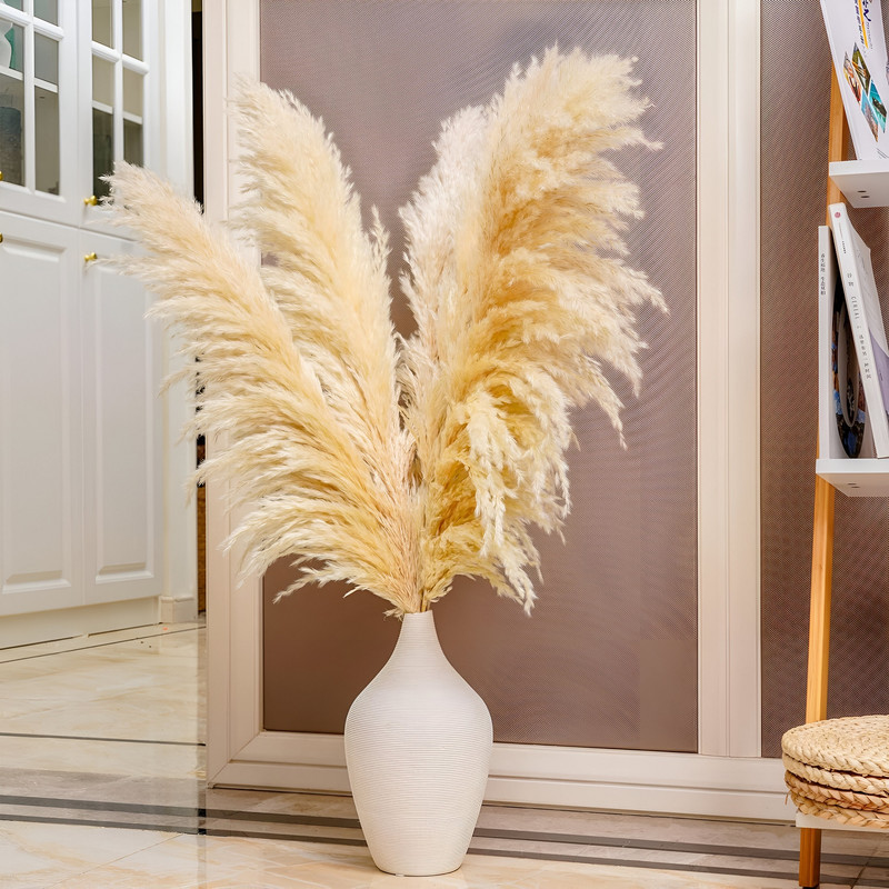 SET 2 PLANTAS PAMPAS ARTIFICIALES ESPONJOSA DECO BOHEMIA LAU - 7