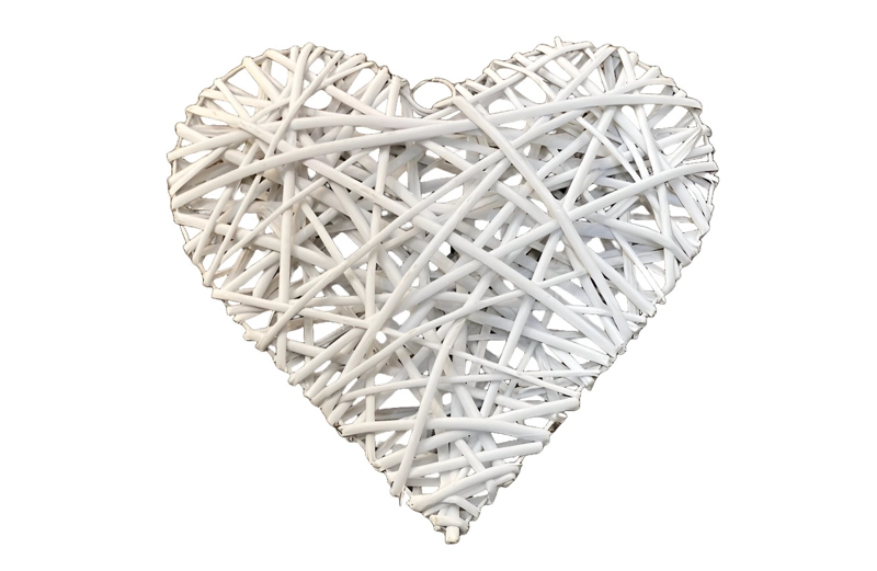 CORAZON MIMBRE COLGANTE ADORNO MODERNO ROMANTICO LAU - 1
