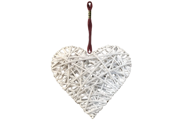 CORAZON MIMBRE COLGANTE ADORNO MODERNO ROMANTICO LAU - 3