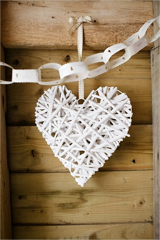 CORAZON MIMBRE COLGANTE ADORNO MODERNO ROMANTICO LAU - 8