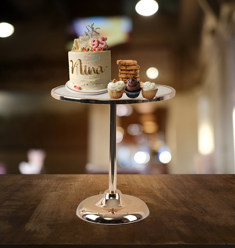 SOPORTE REDONDE POSTRES MESA EXHIBICION DULCES FRUTAS LAU - 7