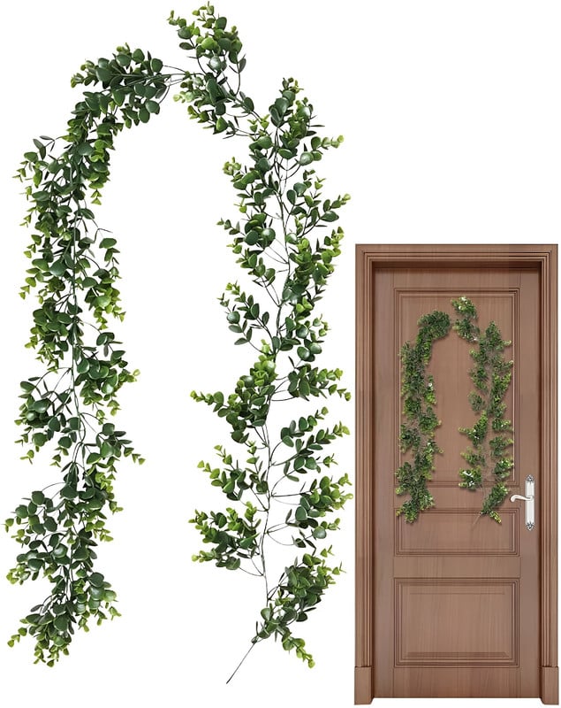 SET 2 FLORES EUCALIPTO GUIRNALDAS COLGANTES ARTIFICIAL LAU - 3