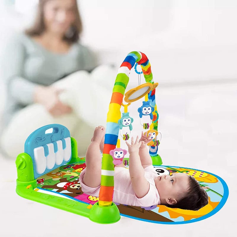 GIMNASIO ZZKKO ACTIVIDAD BEBÉ PIANO PATALEO ESTERILLA INFANTIL LAU MULTICOLOR - 1