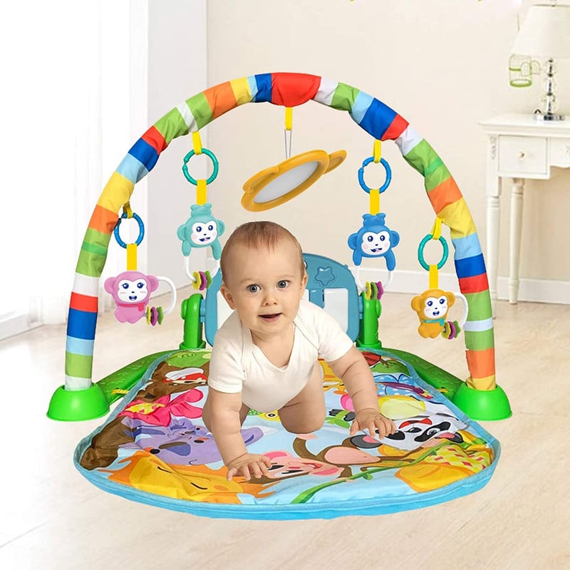 GIMNASIO ZZKKO ACTIVIDAD BEBÉ PIANO PATALEO ESTERILLA INFANTIL LAU MULTICOLOR - 3