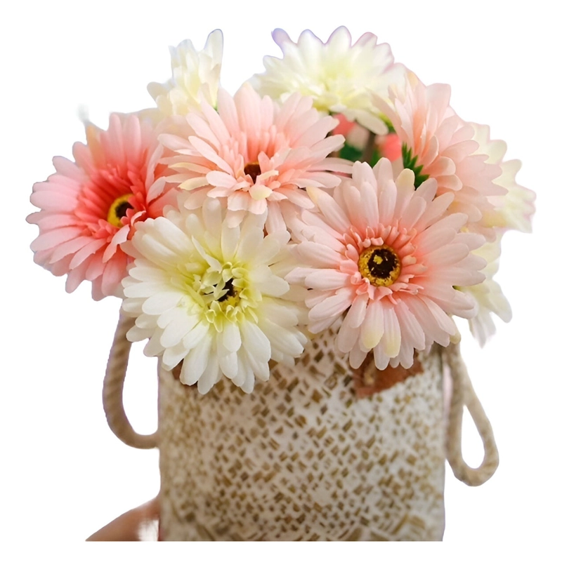 MARGARITAS ARTIFICIALES DECORATIVAS GERBERA SET DE 3 JHN - 2
