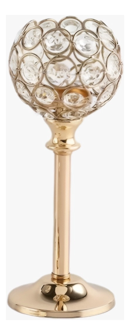 CANDELABRO CENTRO MESA CRISTAL SOPORTE ELEGANTE 22CM JHN - 2