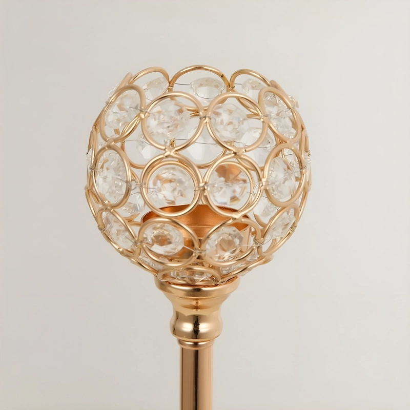 CANDELABRO CENTRO MESA CRISTAL SOPORTE ELEGANTE 22CM JHN - 3