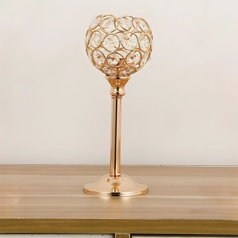 CANDELABRO CENTRO MESA CRISTAL SOPORTE ELEGANTE 22CM JHN - 6