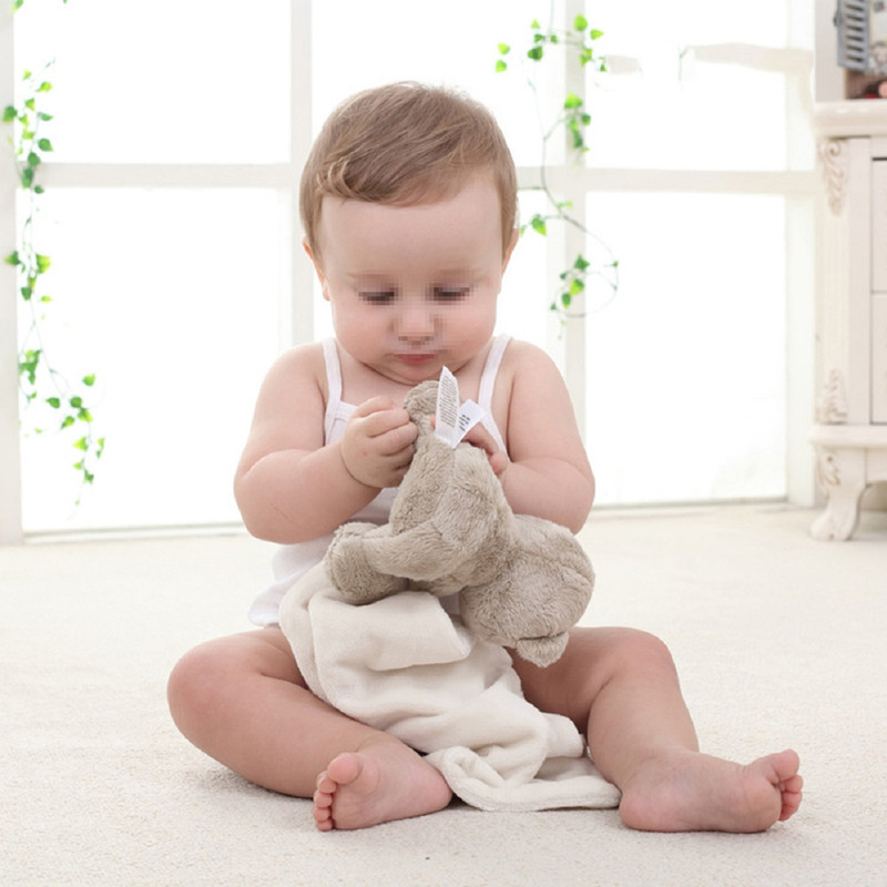 SET 2 TOALLA CALMANTE MANTA SUAVE PELUCHE BEBE LAU - 7