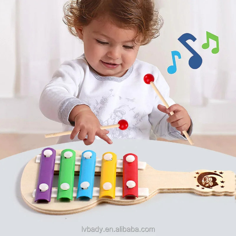 SET OOPSI 5 JUGUETE MUSICAL XILÓFONO APRENDIZAJE TEMPRANO BEBÉ LAU - 4