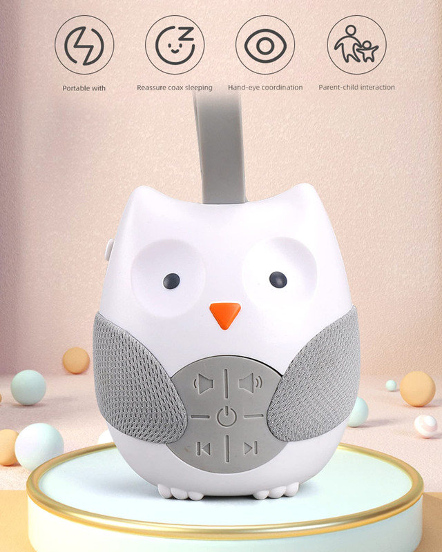 MAQUINA ROBOT MONITOR SUEÑO BFT MULTICOLOR RUIDO BUHO CUNA DORMIR BEBES LAU - 2