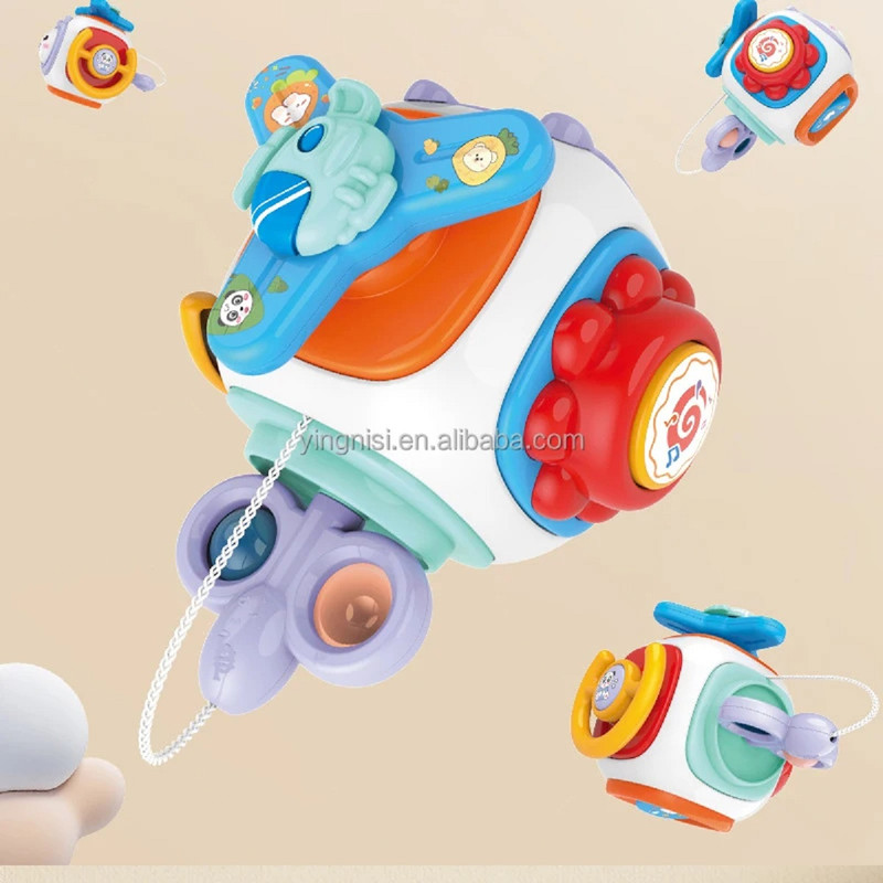 JUGUETE CUBO 8EN1 BFT MULTICOLOR EDUCATIVO ESTIMULAR SONIDO BEBES LAU - 4