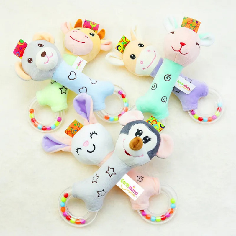 SET BFT 2 JUGUETE SONAJERO PELUCHE ANIMALES DIVERTIDO LAU - 2
