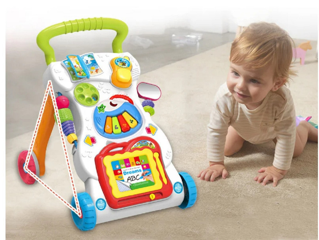 JUGUETE CAMINADOR BFT CARRITO MUSICAL MULTIFUNCIONAL BEBES LAU - 6