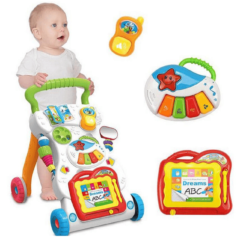 JUGUETE CAMINADOR BFT CARRITO MUSICAL MULTIFUNCIONAL BEBES LAU - 9
