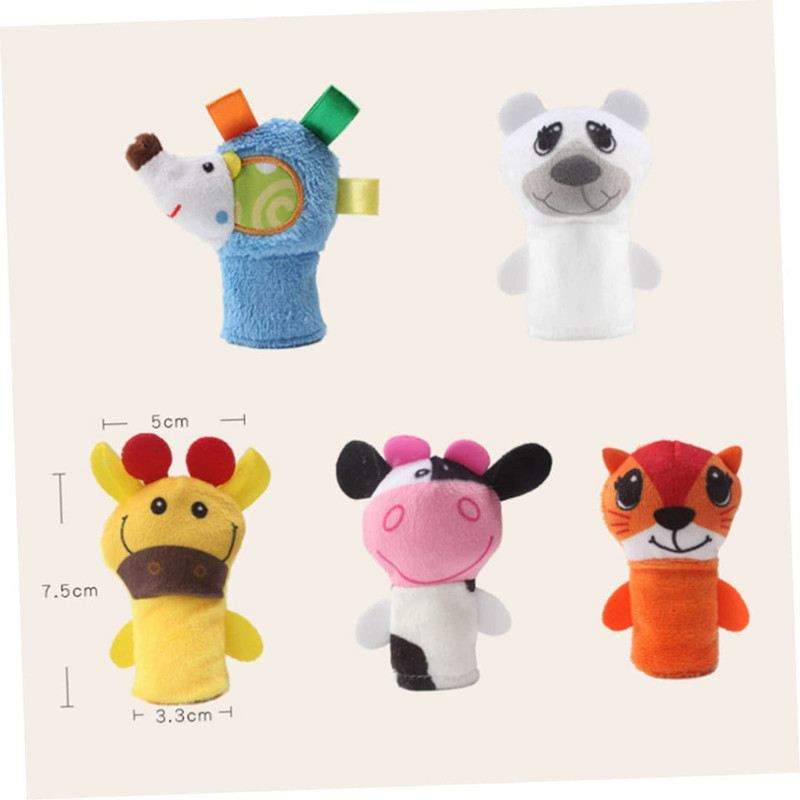 SET BFT 2 JUGUETE FELPA MUÑECO DEDOS DIVERTIDO TÍTERE CUENTO LAU - 2