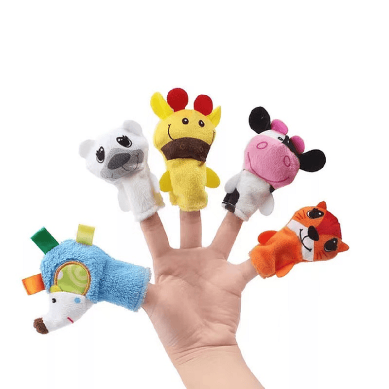 SET BFT 2 JUGUETE FELPA MUÑECO DEDOS DIVERTIDO TÍTERE CUENTO LAU - 8