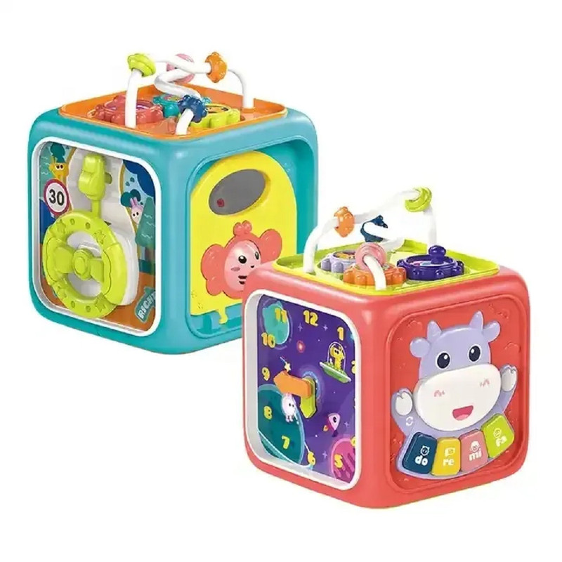 CUBO ESTIMULACIÓN A95X JUGUETE MUSICAL EDUCATIVO NIÑOS BEBÉS LAU MULTICOLOR - 5