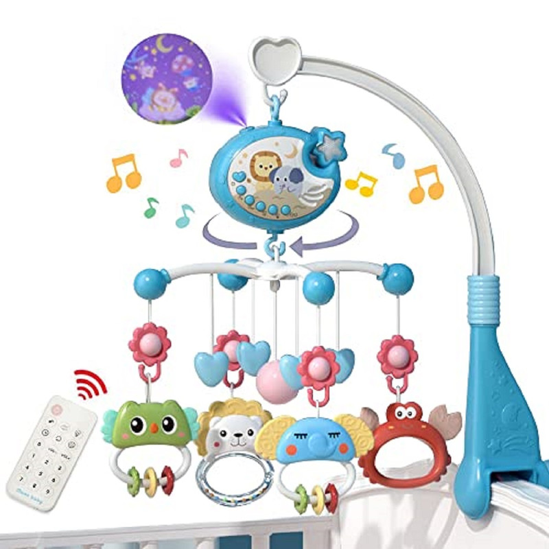 MÓVIL A95X MUSICAL CUNA PROYECCIÓN CONTROL REMOTO BEBÉS LAU MULTICOLOR - 2