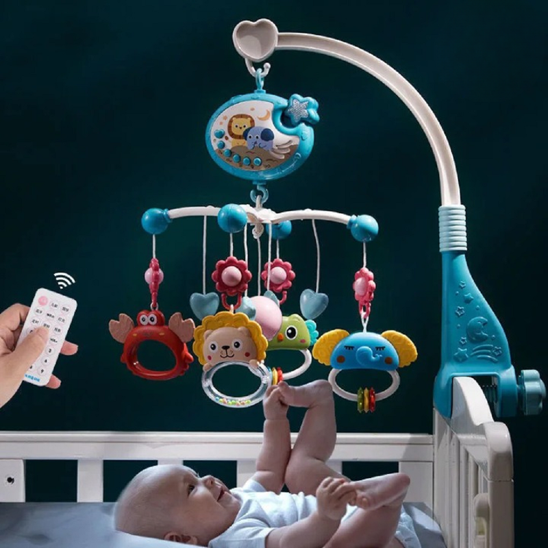 MÓVIL A95X MUSICAL CUNA PROYECCIÓN CONTROL REMOTO BEBÉS LAU MULTICOLOR - 5