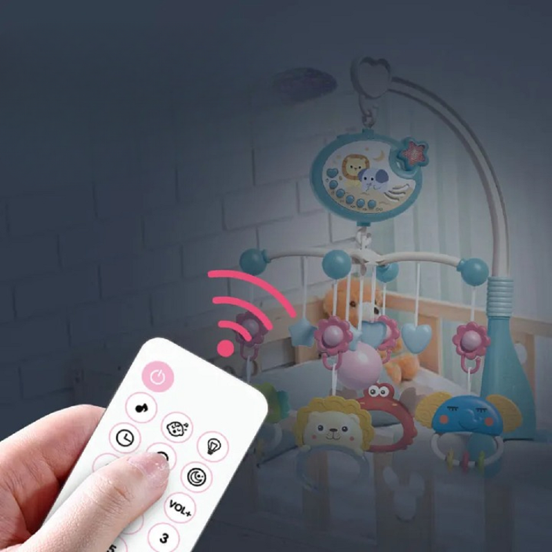 MÓVIL A95X MUSICAL CUNA PROYECCIÓN CONTROL REMOTO BEBÉS LAU MULTICOLOR - 7