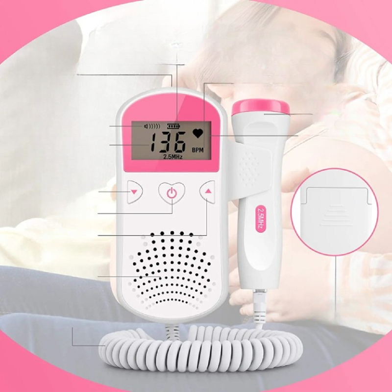 MONITOR FETAL DOPPLER LATIDOS FETALES CORAZÓN BEBÉ LAU - 3
