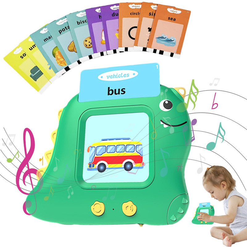 MÁQUINA APRENDIZAJE A95X DINOSAURIO TARJETA VOCABULARIO NIÑOS LAU MULTICOLOR - 3