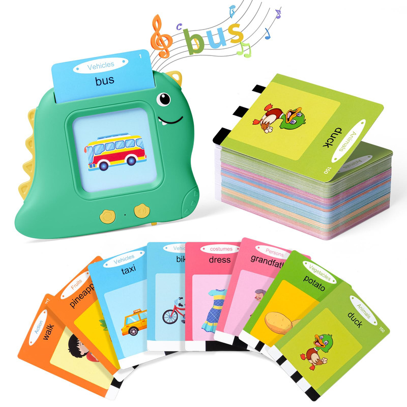 MÁQUINA APRENDIZAJE A95X DINOSAURIO TARJETA VOCABULARIO NIÑOS LAU MULTICOLOR - 7