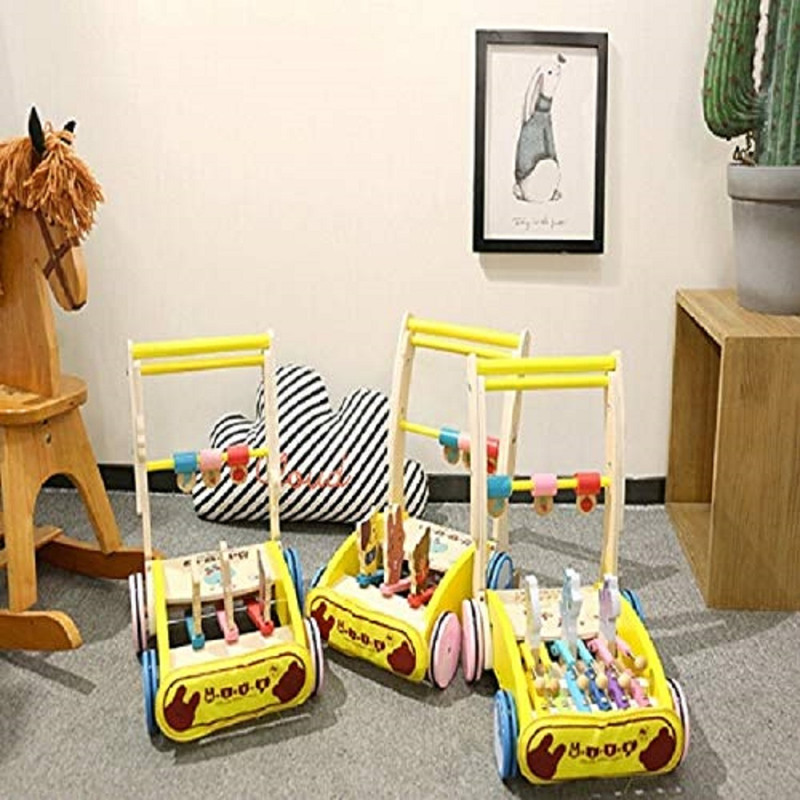 ANDADOR A95X MADERA 2EN1 EMPUJAR COCHECITO PRIMER PASO NIÑOS LAU - 1