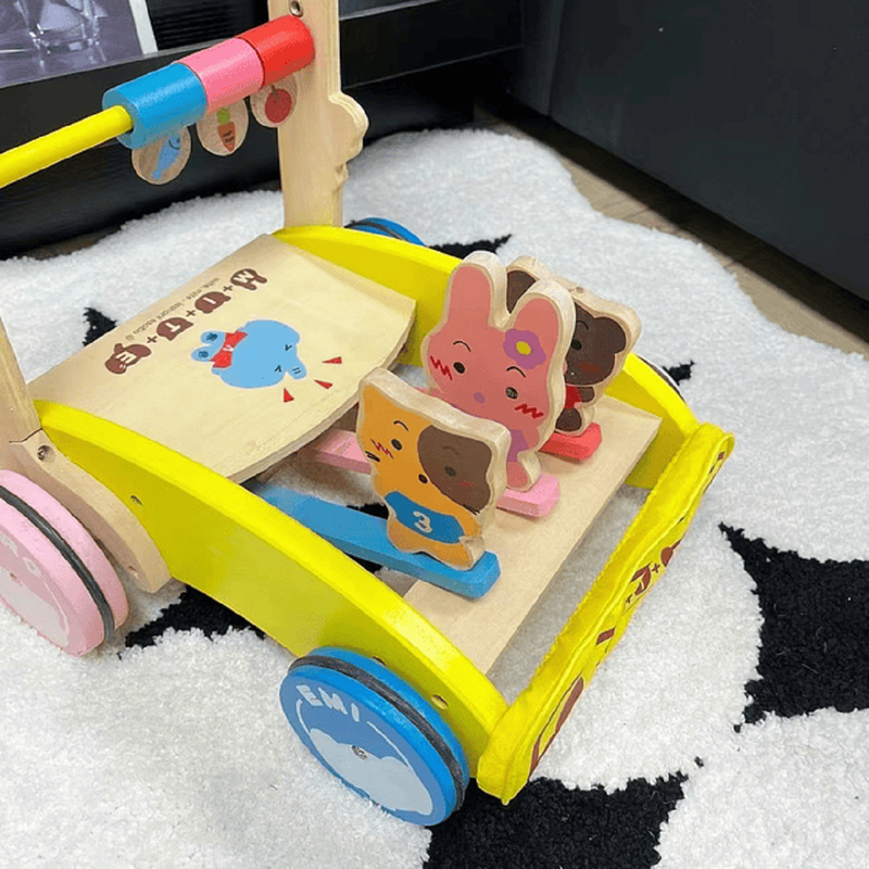 ANDADOR A95X MADERA 2EN1 EMPUJAR COCHECITO PRIMER PASO NIÑOS LAU - 8