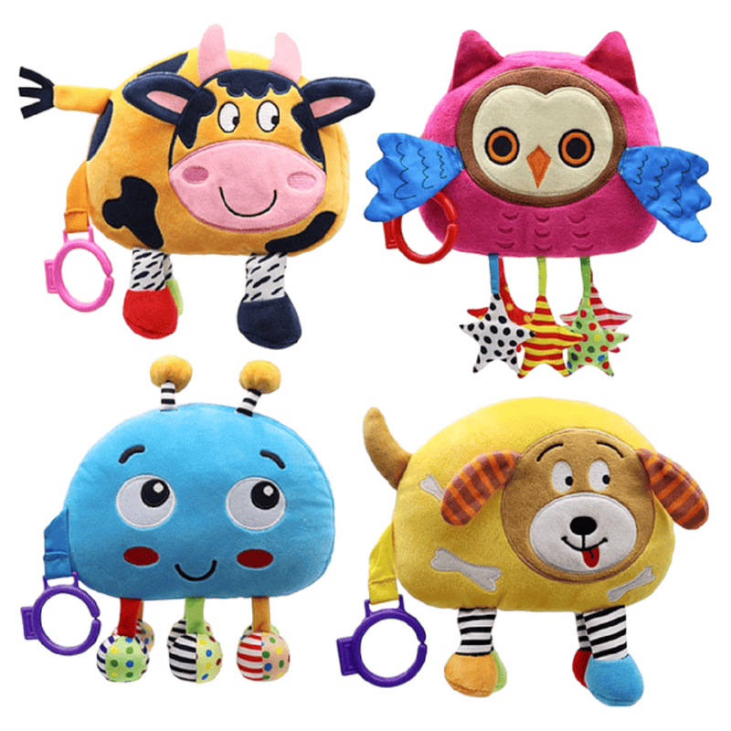 JUGUETES LIBROS A95X TELA INTERACTIVOS APRENDIZAJE BEBÉS LAU MULTICOLOR - 4