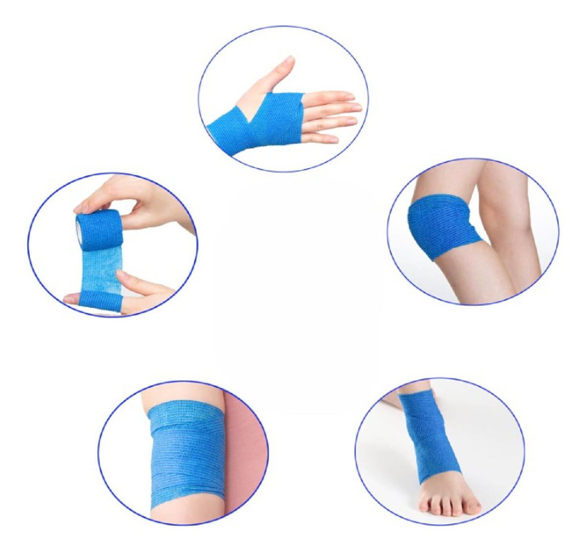 SET 6 VENDA COBAN ELASTICA ADHESIVA MEDICINAL 5CMX4,5M LAU - 7