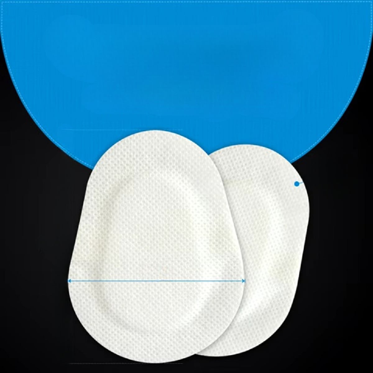 PARCHE OCULAR DESCARTABLE PROTEGE OJOS HERIDA 55X85 MM LAU - 4