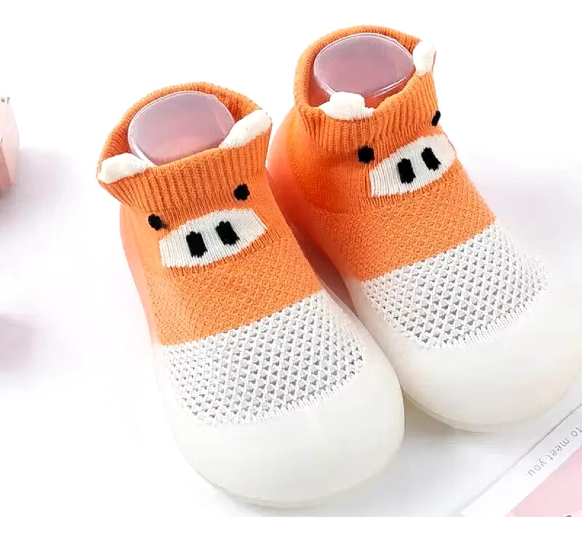 SET DE 2 ZAPATO ANTIDESLIZANTE CALCETÍN BEBÉ SUAVE JHN - 2