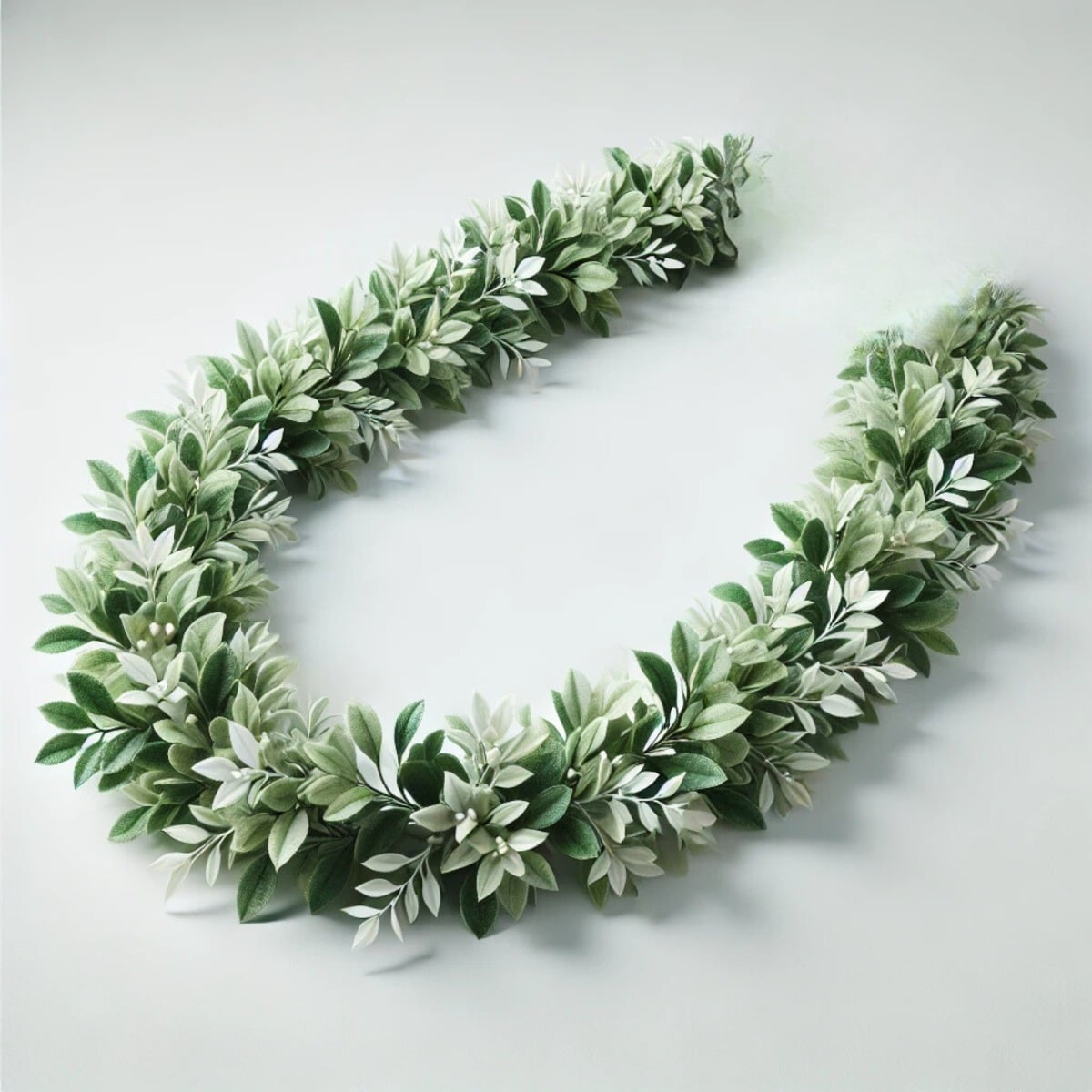 SET DE 2 PLANTAS ARTIFICIALES GUIRNALDAS EUCALIPTO HOJA JHN - 2