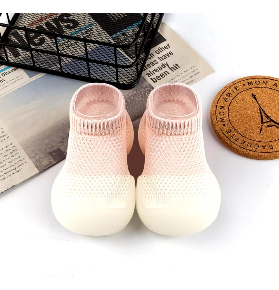 SET DE 2 ZAPATO CALCETÍN ANTIDESLIZANTE BEBÉ JHN - 4