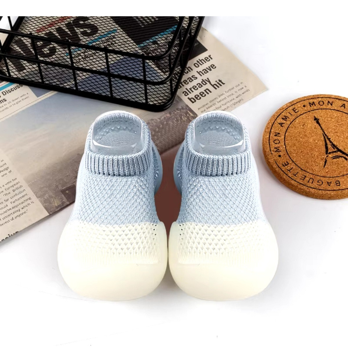 SET DE 2 ZAPATO CALCETÍN ANTIDESLIZANTE BEBÉ JHN - 5