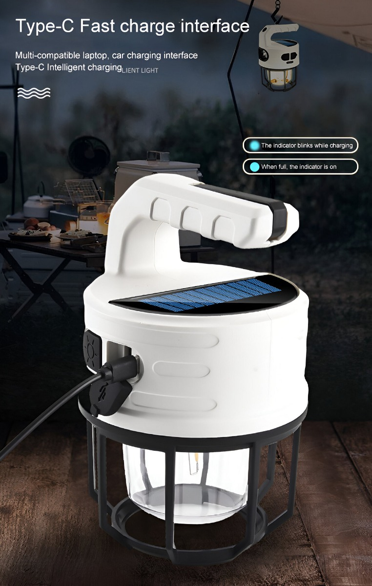 LAMPARA SC SOLAR BLAWHI RECARGABLE USB DEPORTE CAMPING LAU - 8