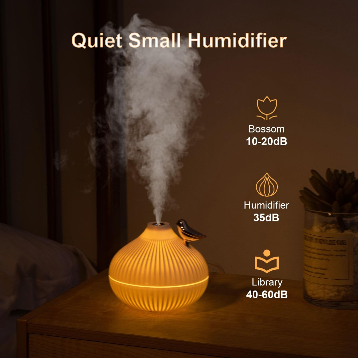 HUMIDIFICADOR MINI PORTATIL CEBOLLA NIEBLA FRIA HOGAR LAU - 5