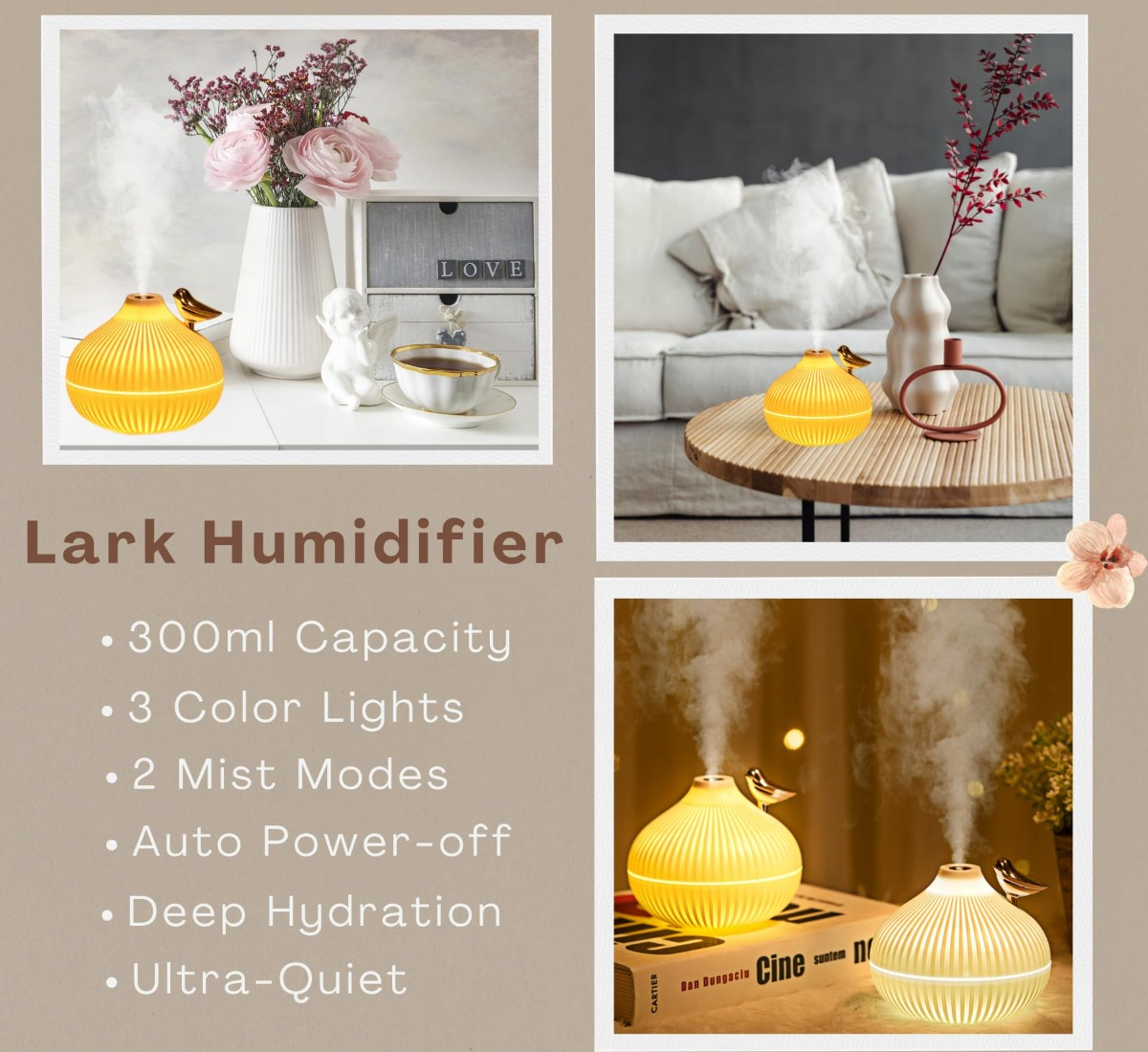 HUMIDIFICADOR MINI PORTATIL CEBOLLA NIEBLA FRIA HOGAR LAU - 7
