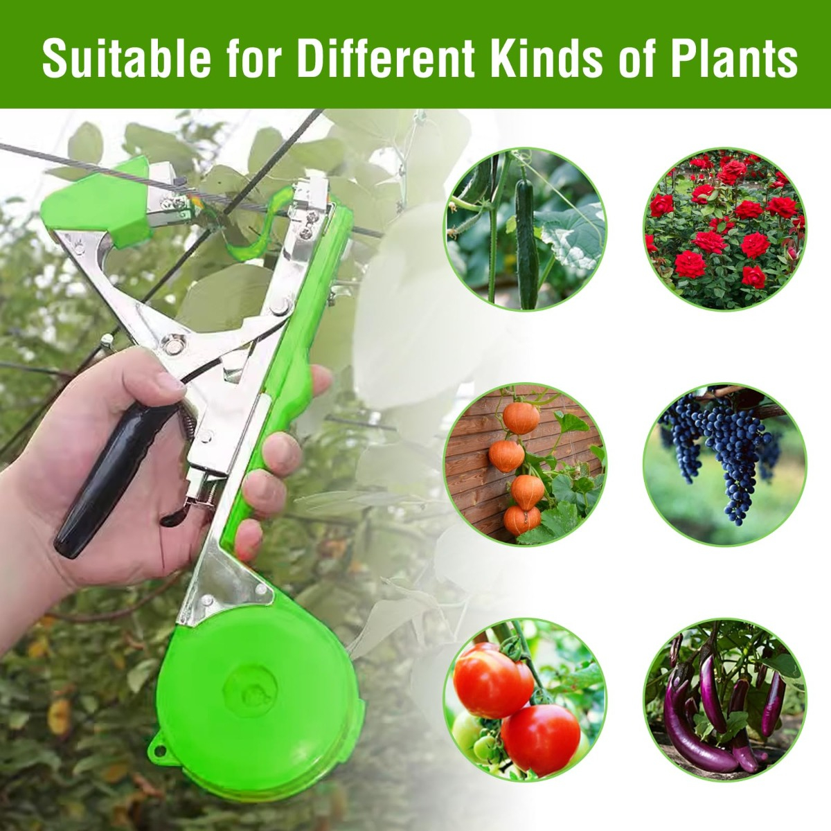 MAQUINA CINTADOR ATADOR PLANTAS HERRAMIENTAS JARDIN LAU - 5