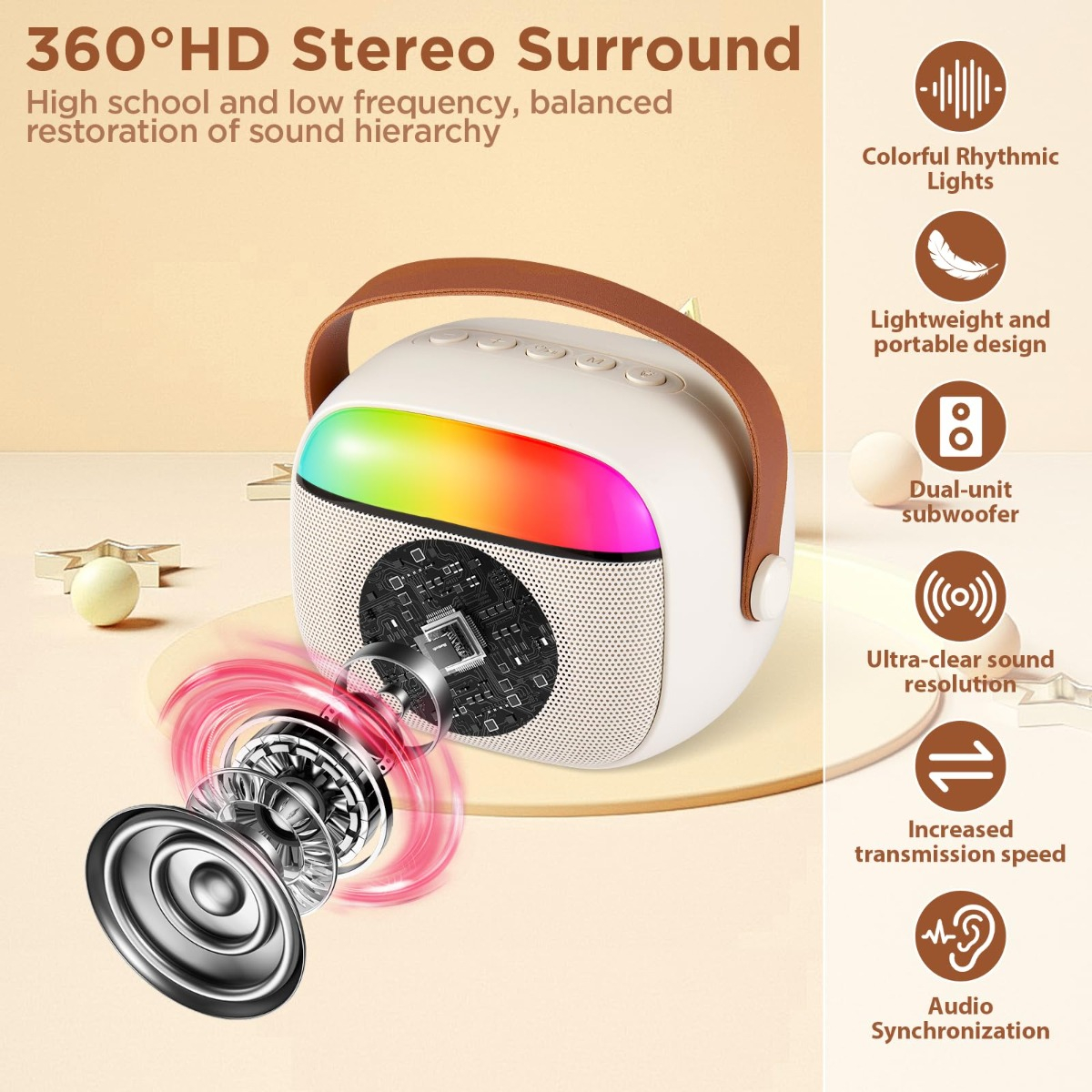 ALTAVOZ PORTATIL SC KARAOKE EGGLES NIÑOS MUSICA FIESTAS LAU - 4