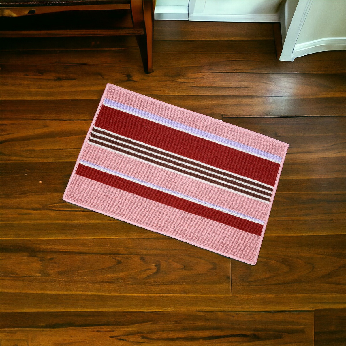 SET 3 ALFOMBRA CONTEMPORÁNEA MODERNA PISO ANTIDESLIZANTE ALGODON JHN 60 X 40 CM - 5