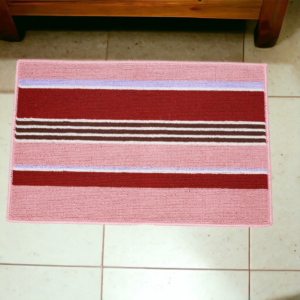 SET 3 ALFOMBRA CONTEMPORÁNEA MODERNA PISO ANTIDESLIZANTE ALGODON JHN 60 X 40 CM - 10