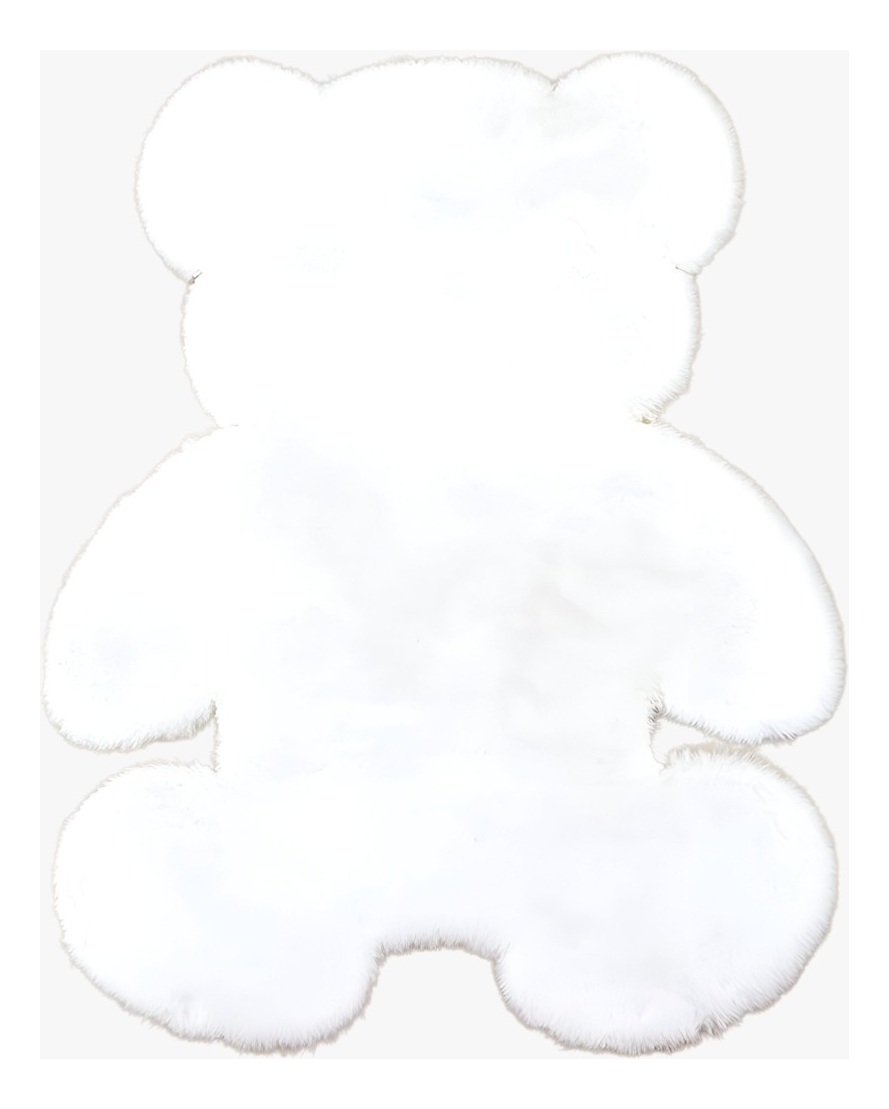 ALFOMBRA CONTEMPORÁNEA MODERNA OSO BLANCO SUAVE ENTRADA DORMITORIO DECORACION JHN 60 X 90 CM - 1