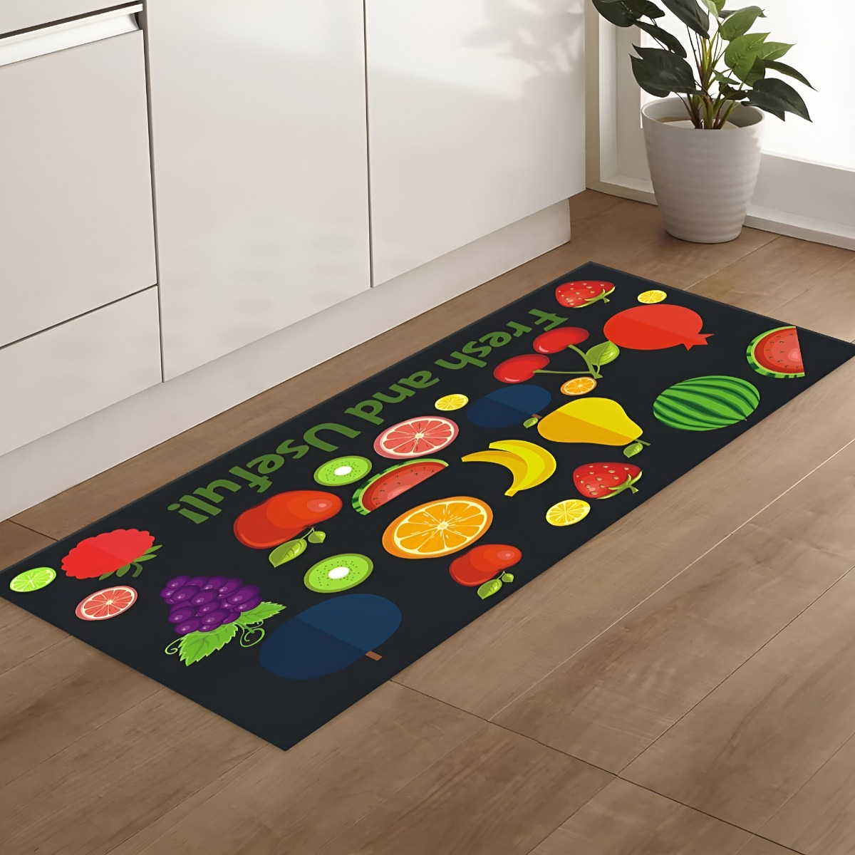 ALFOMBRA CONTEMPORÁNEA MODERNA COCINA PISO ENTRADA ANTIDESLIZANTE 2 PIEZAS JHN 60 X 40 CM - 4