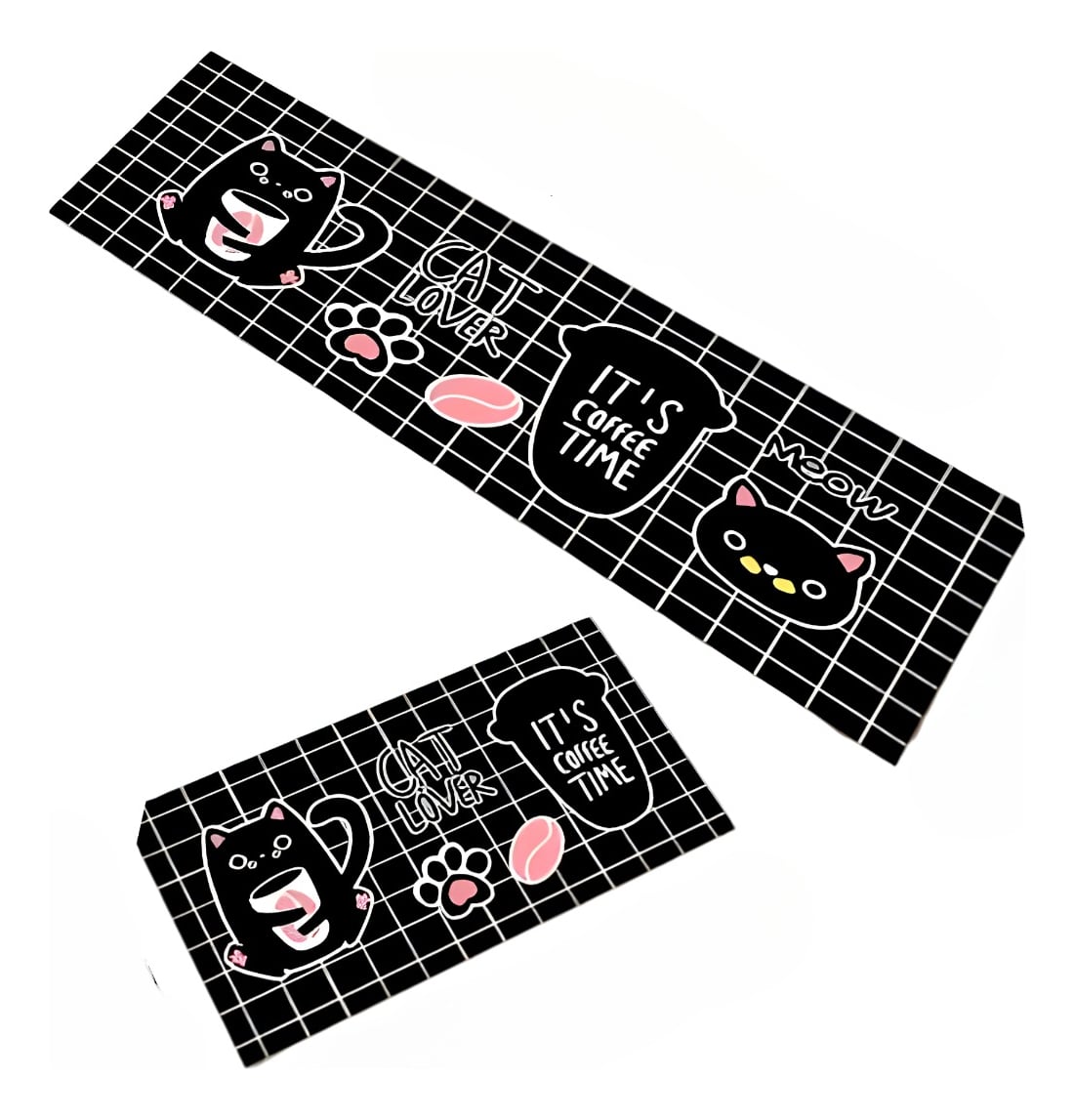 ALFOMBRA CONTEMPORÁNEA MODERNA PISO COCINA ANTIDESLIZANTE DECORATIVA 2 PIEZAS JHN 60 X 40 CM - 1