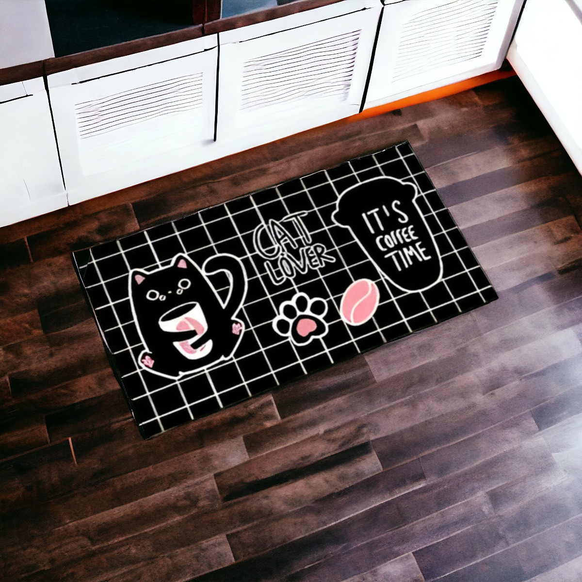 ALFOMBRA CONTEMPORÁNEA MODERNA PISO COCINA ANTIDESLIZANTE DECORATIVA 2 PIEZAS JHN 60 X 40 CM - 4