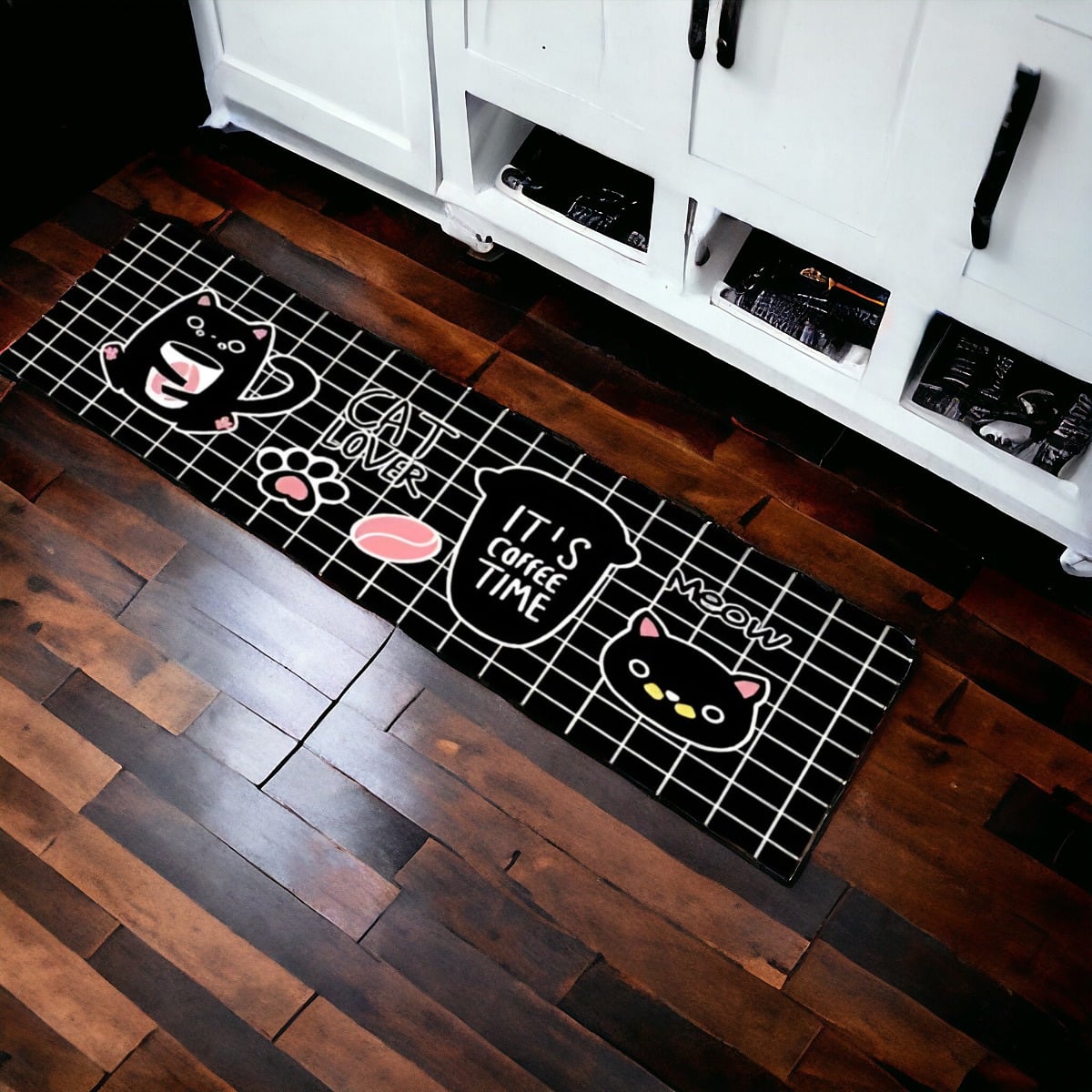 ALFOMBRA CONTEMPORÁNEA MODERNA PISO COCINA ANTIDESLIZANTE DECORATIVA 2 PIEZAS JHN 60 X 40 CM - 5