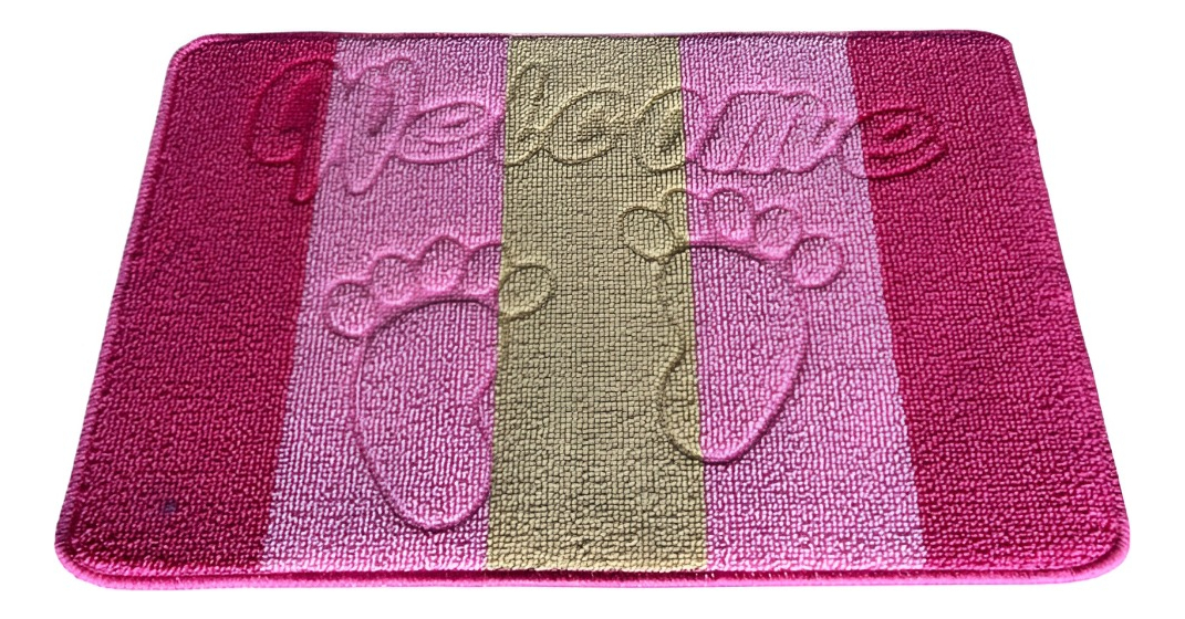 SET 3 ALFOMBRA CONTEMPORÁNEA MODERNA SUAVE PUERTA ABSORCION ANTIDESLIZANTE JHN 60 X 40 CM - 1